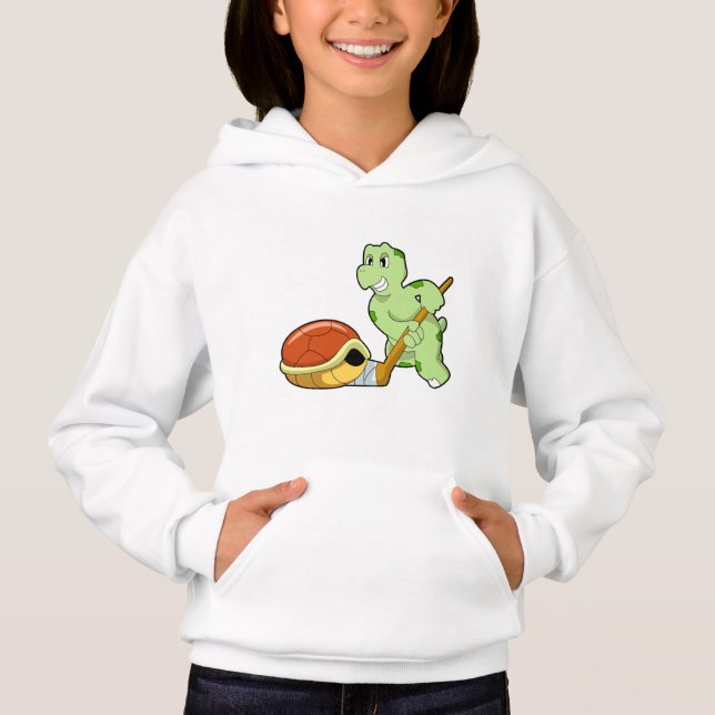 Turtle Ice hockey Ice hockey stick Hoodie (Front)