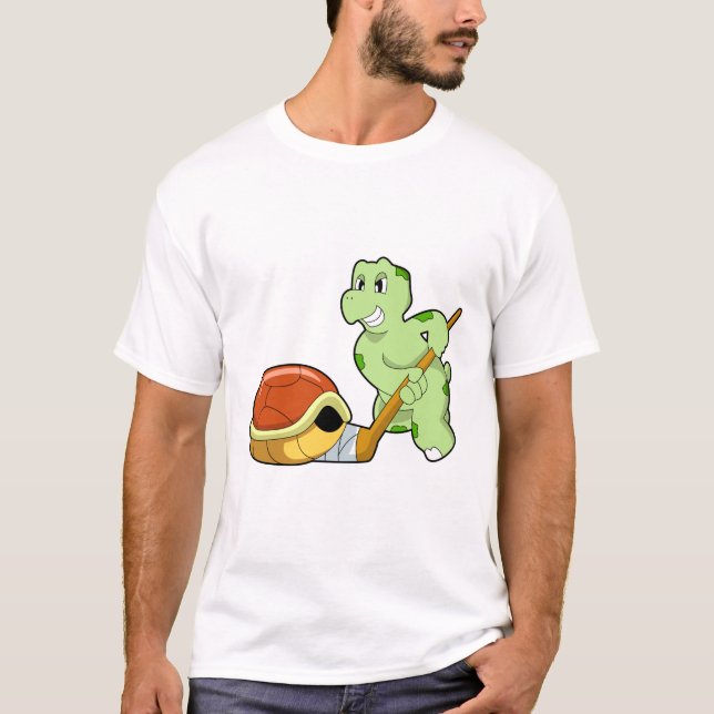 Turtle Ice hockey Ice hockey stick T-Shirt (Front)