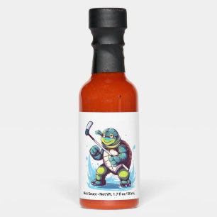 Turtle Ice Hockey Player Hockey Stick Goalie Copy Hot Sauces