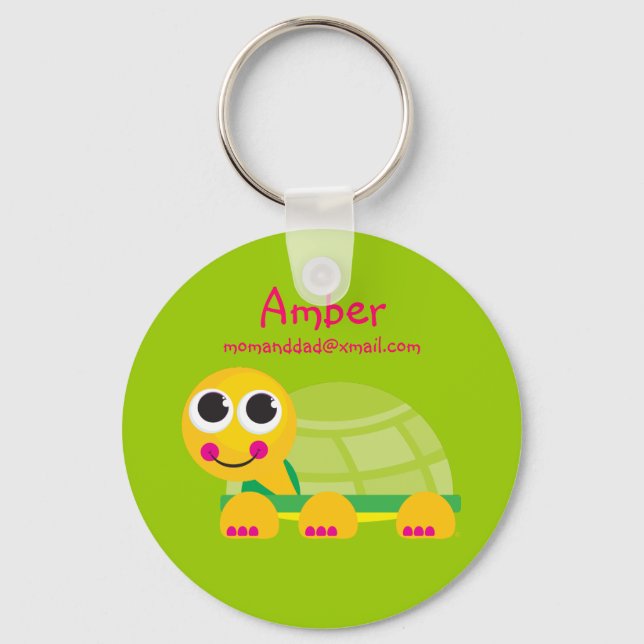 Turtle Identification Keychain (Front)