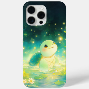 Turtle in a Dreamy Starry Pond iPhone 15 Pro Max Case