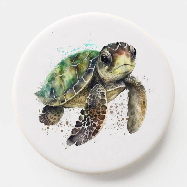 Turtle in Watercolor Phone Grip (Popsocket)
