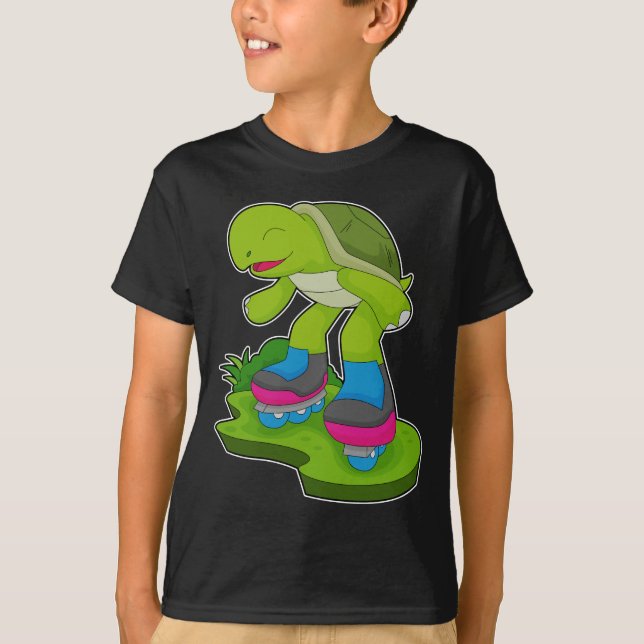 Turtle Inline skating Roller skates T-Shirt (Front)