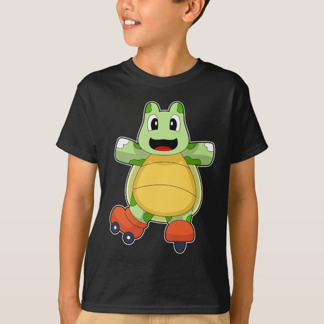 Turtle Inline skating Roller skates T-Shirt (Front)