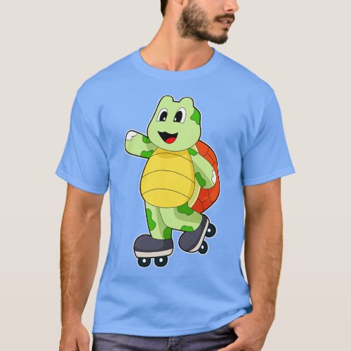 Turtle Inline skating Roller skates T_Shirt