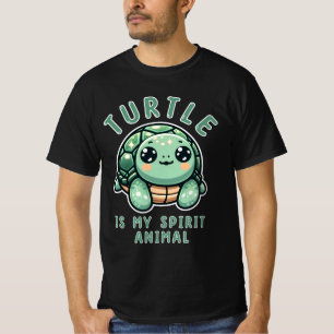 Turtle Is My Spirit Animal Cute Turtle Lover Gift T-Shirt