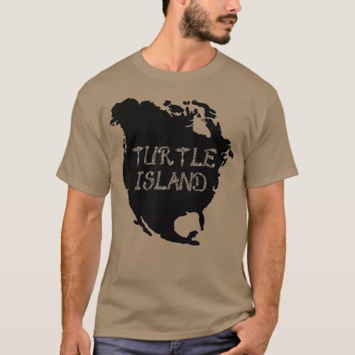 Turtle Island  Anishinaabek North America T_Shirt
