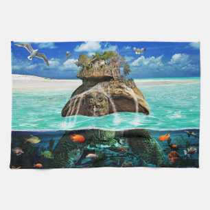 Turtle Island Fantasy Secluded Resort Kitchen Towel