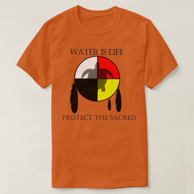 Turtle Island Medicine Wheel T-Shirt (Design Front)