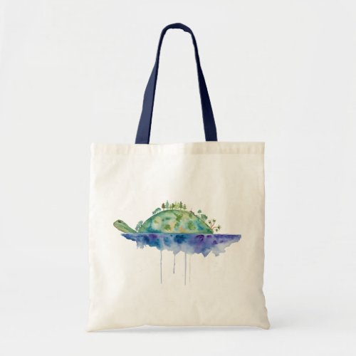 Turtle Island Natural Tote Bag