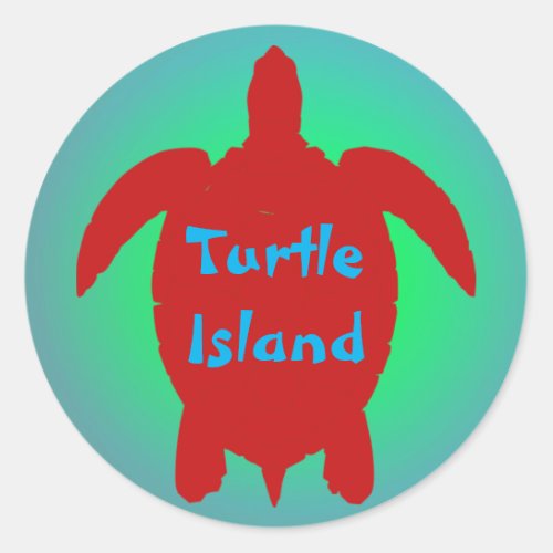 TURTLE ISLAND sticker