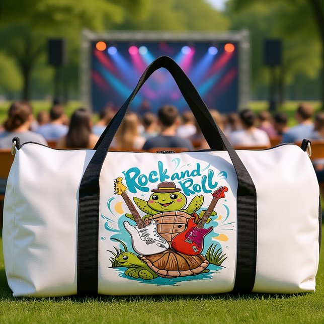 Turtle Jam Session Rock And Roll Duffle Bag (Creator Uploaded)