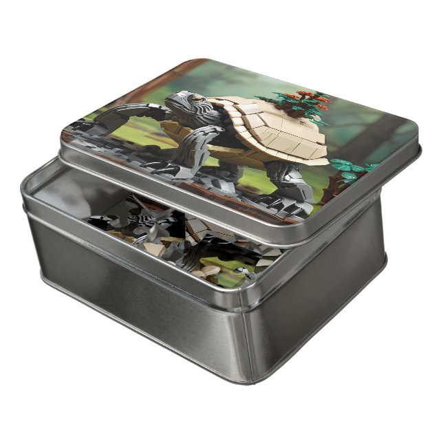 Turtle Jigsaw Puzzles for Adult Acrylic Puzzle (Lid Open)