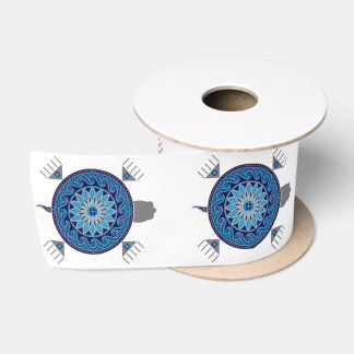 Turtle (Keya) Blue Satin Ribbon