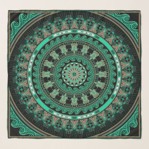 Turtle Keya Green scarf