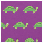 Turtle Kid Baby Nursery Purple Tortoise Fabric