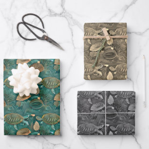 Turtle life pattern No5 Wrapping Paper Sheets