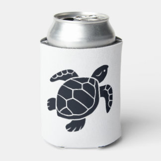 Turtle Logo Emblem Red-Eared Slider Tortoise  Can Cooler