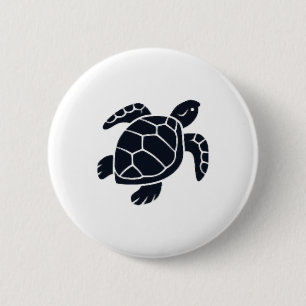 Turtle Logo Emblem Red-Eared Slider Tortoise Copy Button