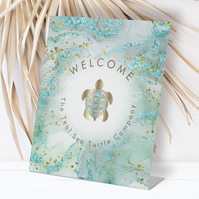 turtle logo  pedestal sign (Creator Uploaded)