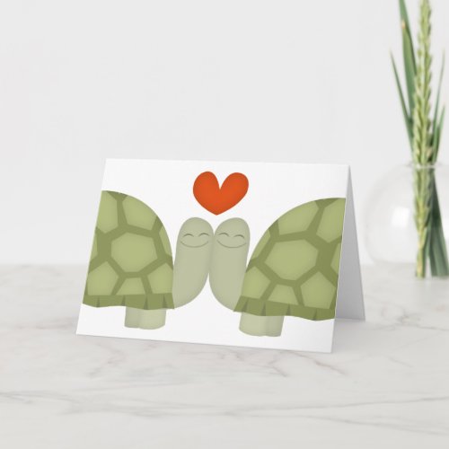 Turtle love card
