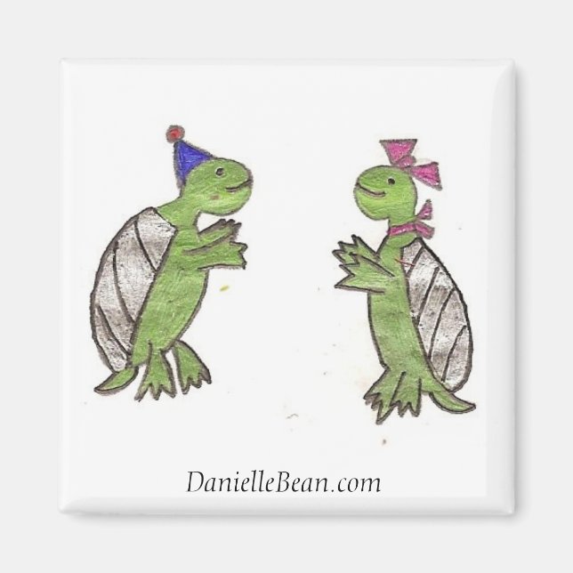Turtle Love magnet (Front)