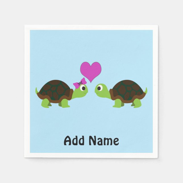 Turtle Love Napkins (Front)