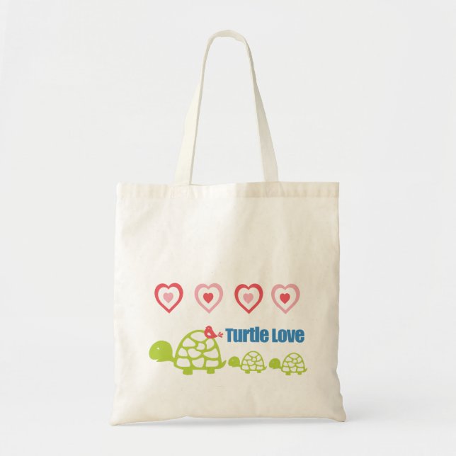Turtle Love Tote Bag (Front)