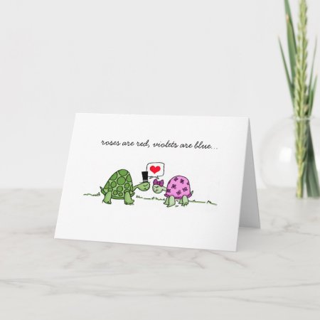 Turtle Love - Valentine's Or Anniversary Card