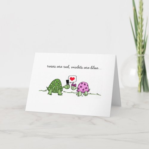 Turtle Love _ Valentines or Anniversary Card