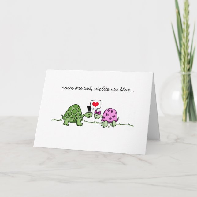 Turtle Love - Valentine's or Anniversary Card (Front)