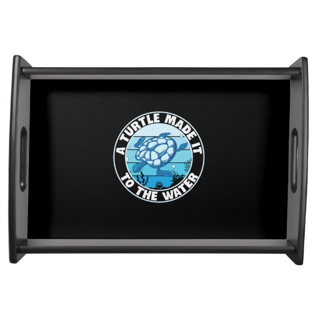 Turtle Lover | A Turtle Made It Serving Tray (Front)
