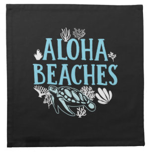 Turtle Lover Aloha Beaches Cloth Napkin