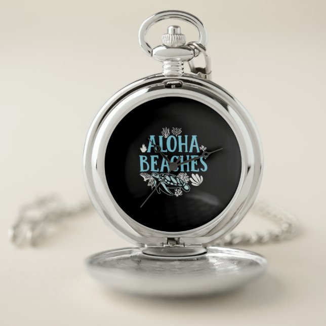 Turtle Lover | Aloha Beaches Pocket Watch (Inside)