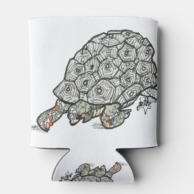 Turtle lover can cooler (Back)
