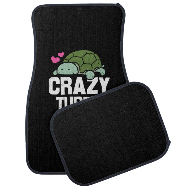 Turtle Lover | Crazy Turtle Lady Car Floor Mat (Set)
