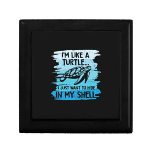 Turtle Lover I Am Like A Turtle Gift Box