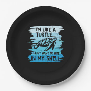 Turtle Lover   I Am Like A Turtle Paper Plates