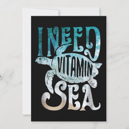 Turtle Lover  I Need Vitamin Sea And Turtles Save The Date