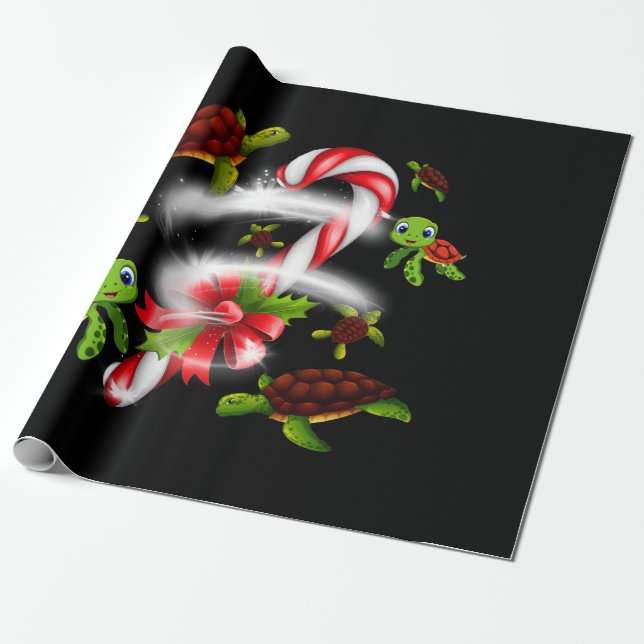 Turtle Lover | Just A Girl Who Loves Turtles Wrapping Paper (Unrolled)