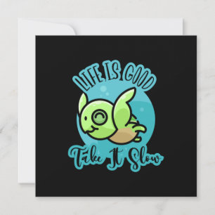 Turtle Lover   Life Is Good With A Turtle Holiday Card