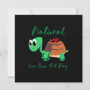 Turtle Lover   National Love Your Turtle Holiday Card