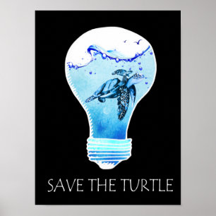 Turtle Lover Save The Turlte Poster