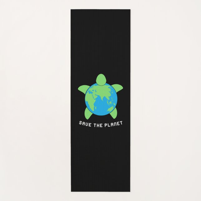 Turtle Lover | Save The Turtle Planet Yoga Mat (Front)