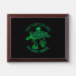 Turtle Lover Sea Turtles Are My Spirit Animal Award Plaque