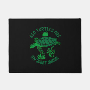 Turtle Lover Sea Turtles Are My Spirit Animal Doormat