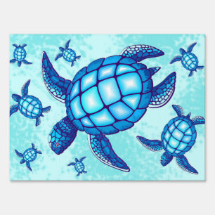 Turtle Lover Sea Turtles Crystal Water Sign