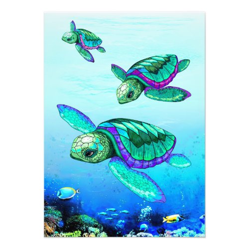 Turtle Lover Sea Turtles Dance Photo Print