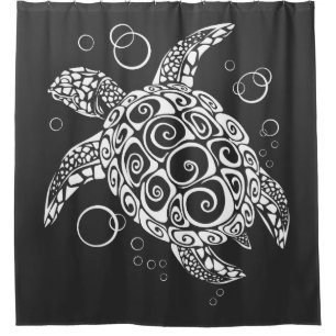 Turtle Lover, Surfer Life, Beach Lover, Turtle Shower Curtain