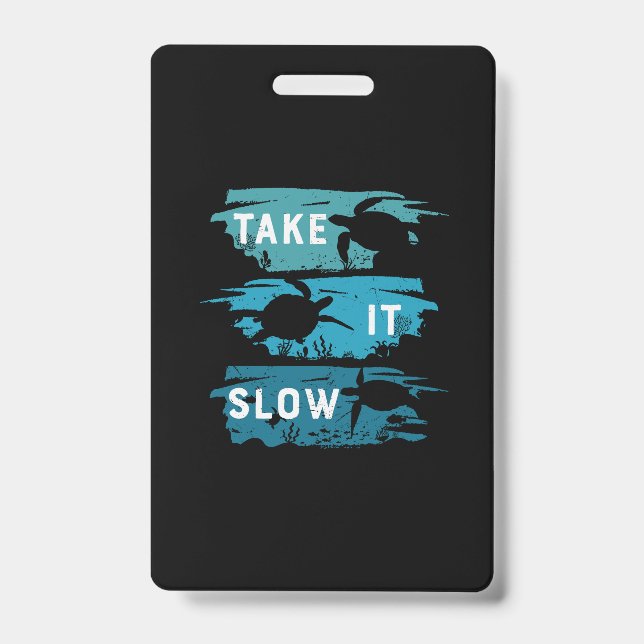 Turtle Lover | Take It Slow Badge (Front)